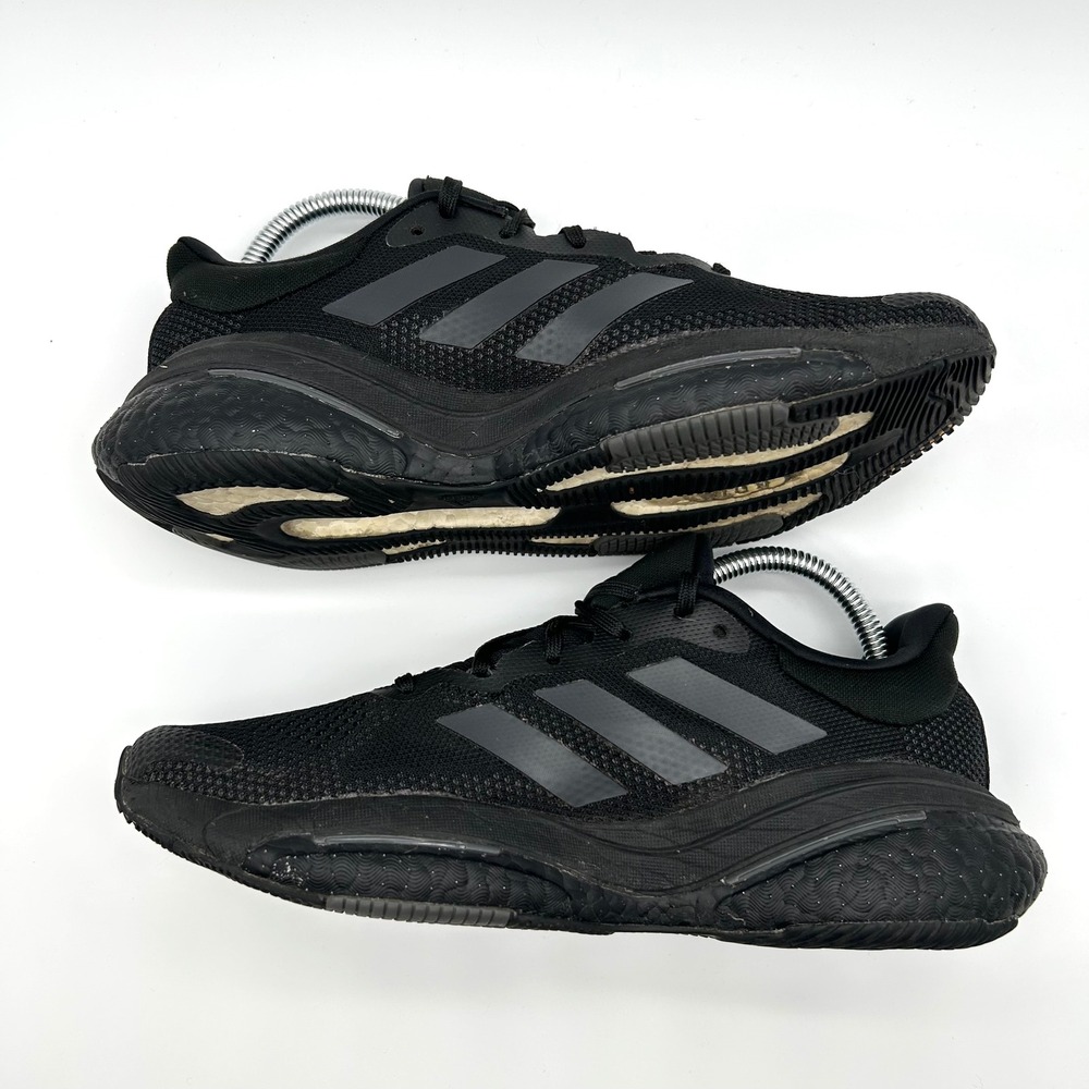 Adidas SolarGlide 5 Sneakers Womens 8 Black‎ Carbon Running Shoes GX5494 - Picture 8 of 11